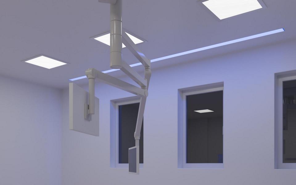 3D Visualisierung Endoskopie mit Deckeninstallation